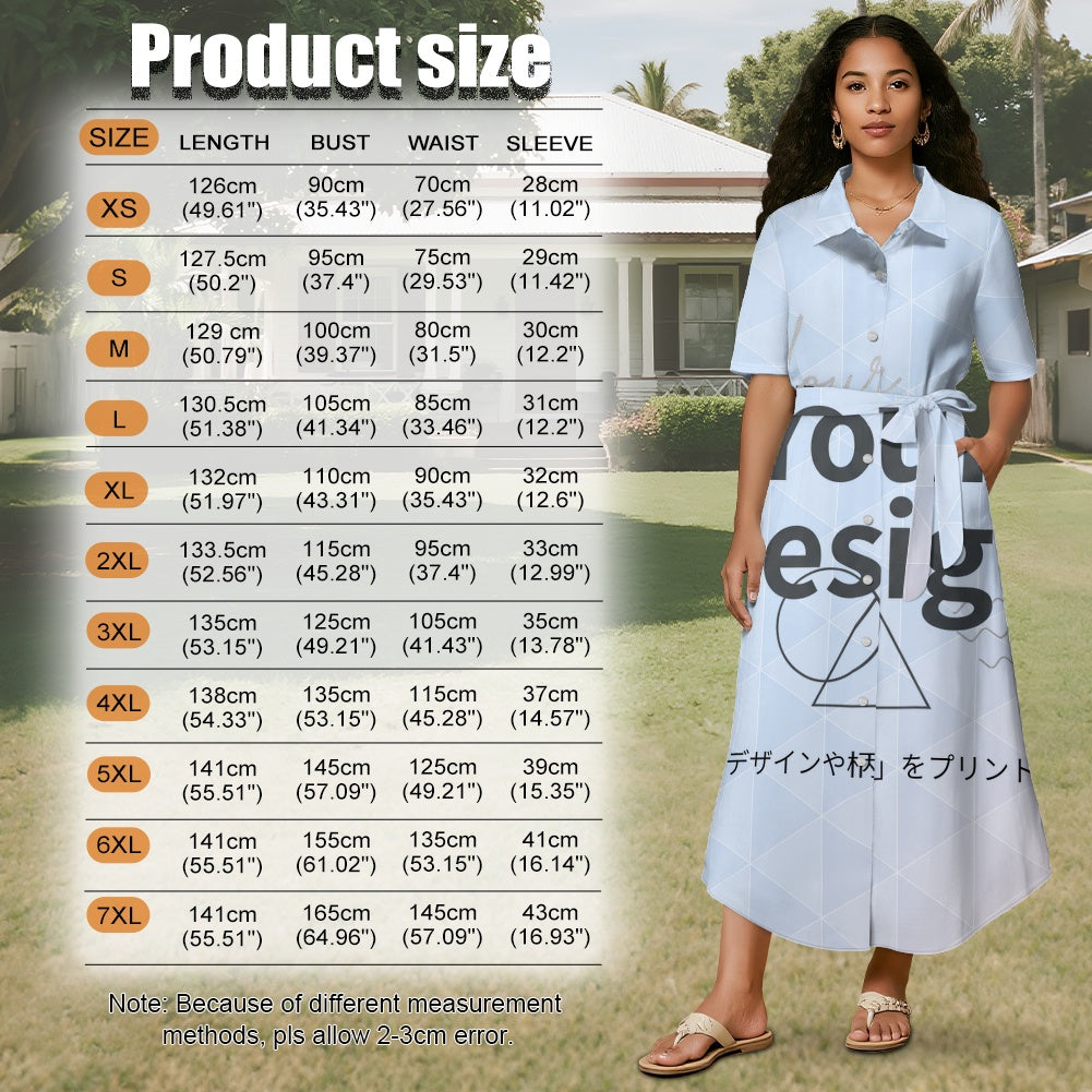 カスタムプリント シャツドレス | AL11