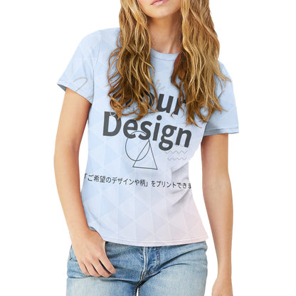 カスタムプリント レディースラウンドネックTシャツ | AZ13