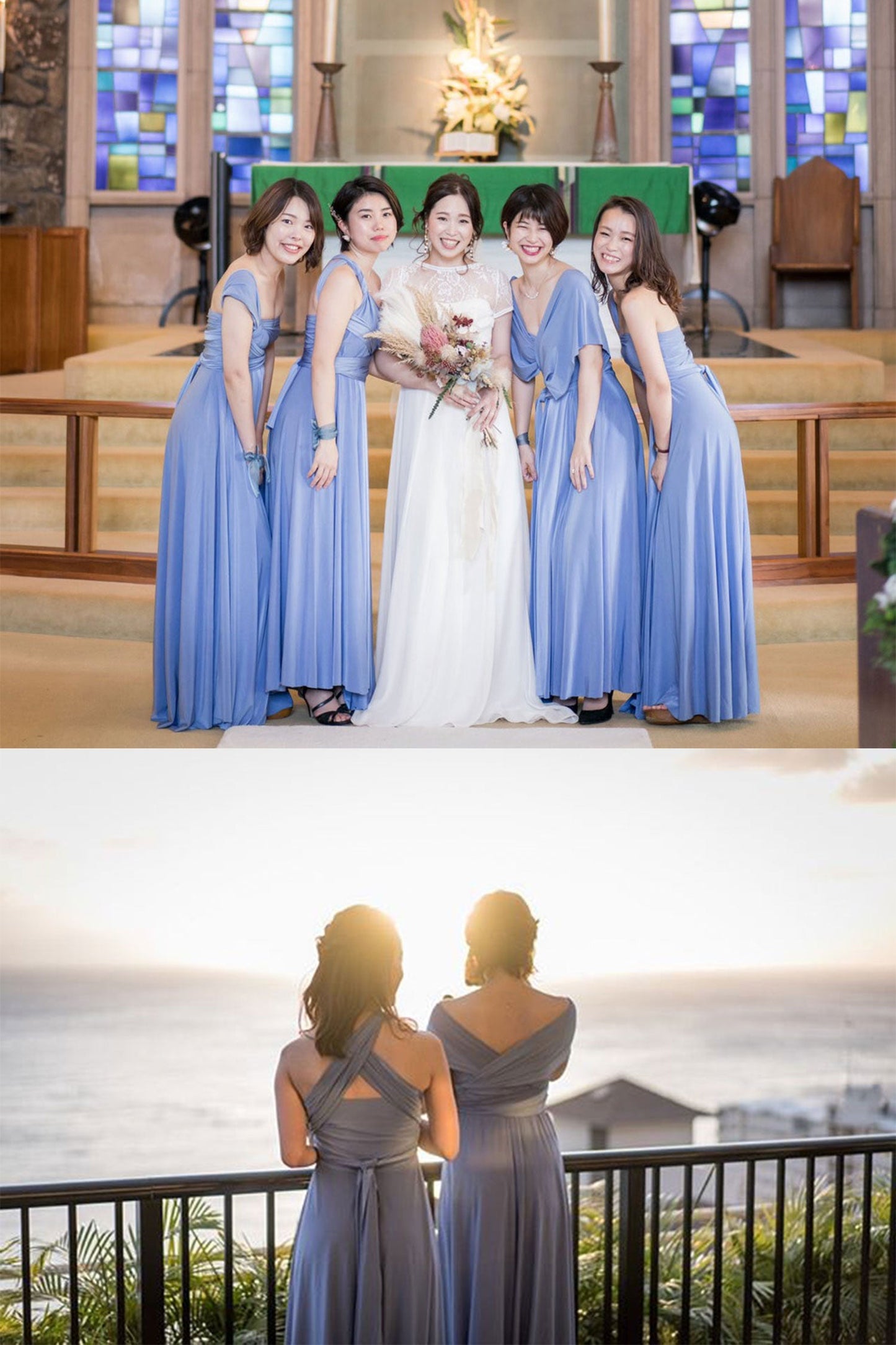 ツイスト＆ラップドレス TW002 ブライズメイド