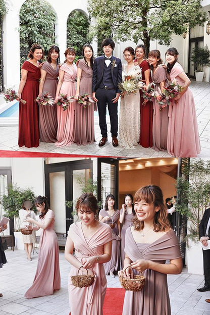 ツイスト＆ラップドレス TW002 ブライズメイド