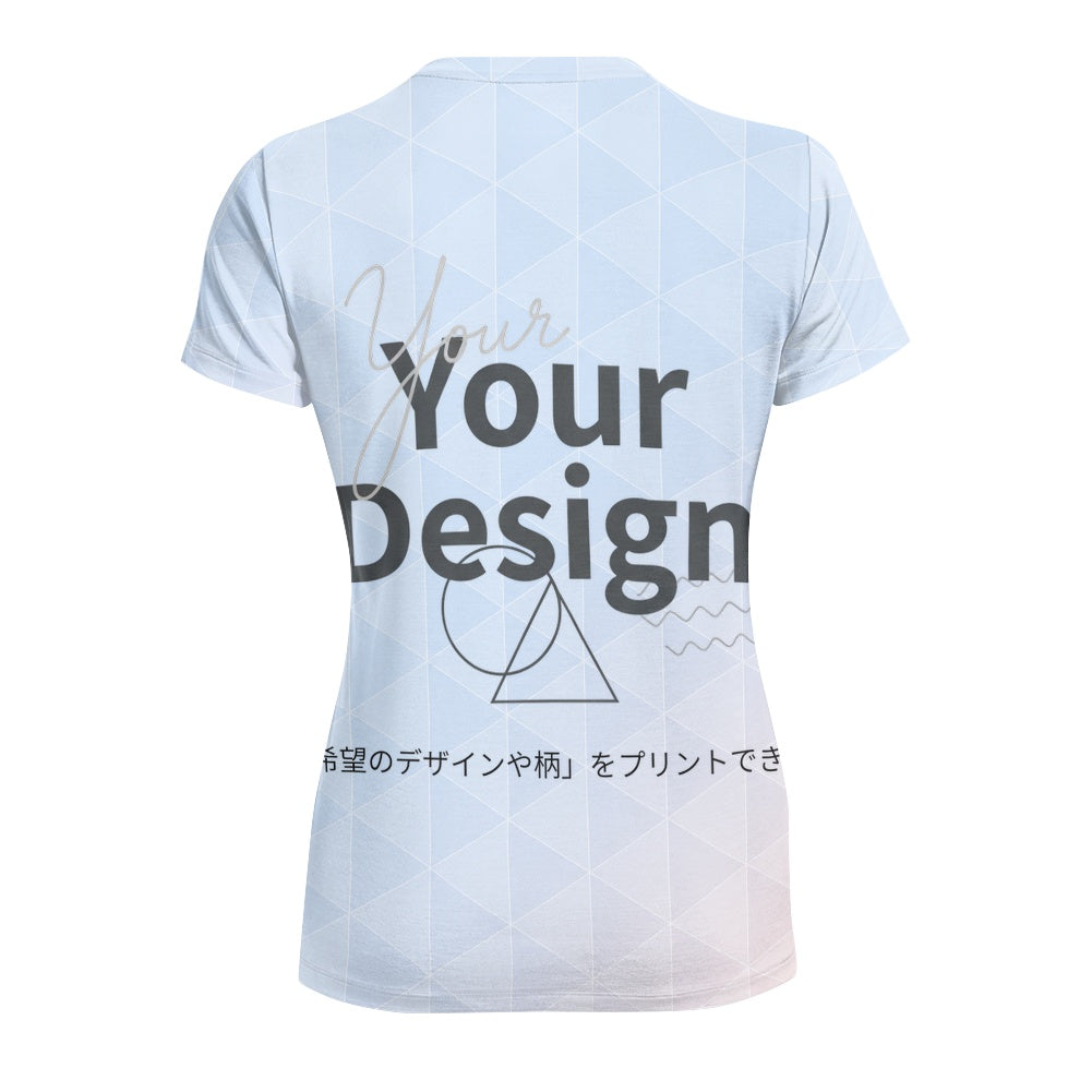 カスタムプリント レディースVネックTシャツ | AZ14