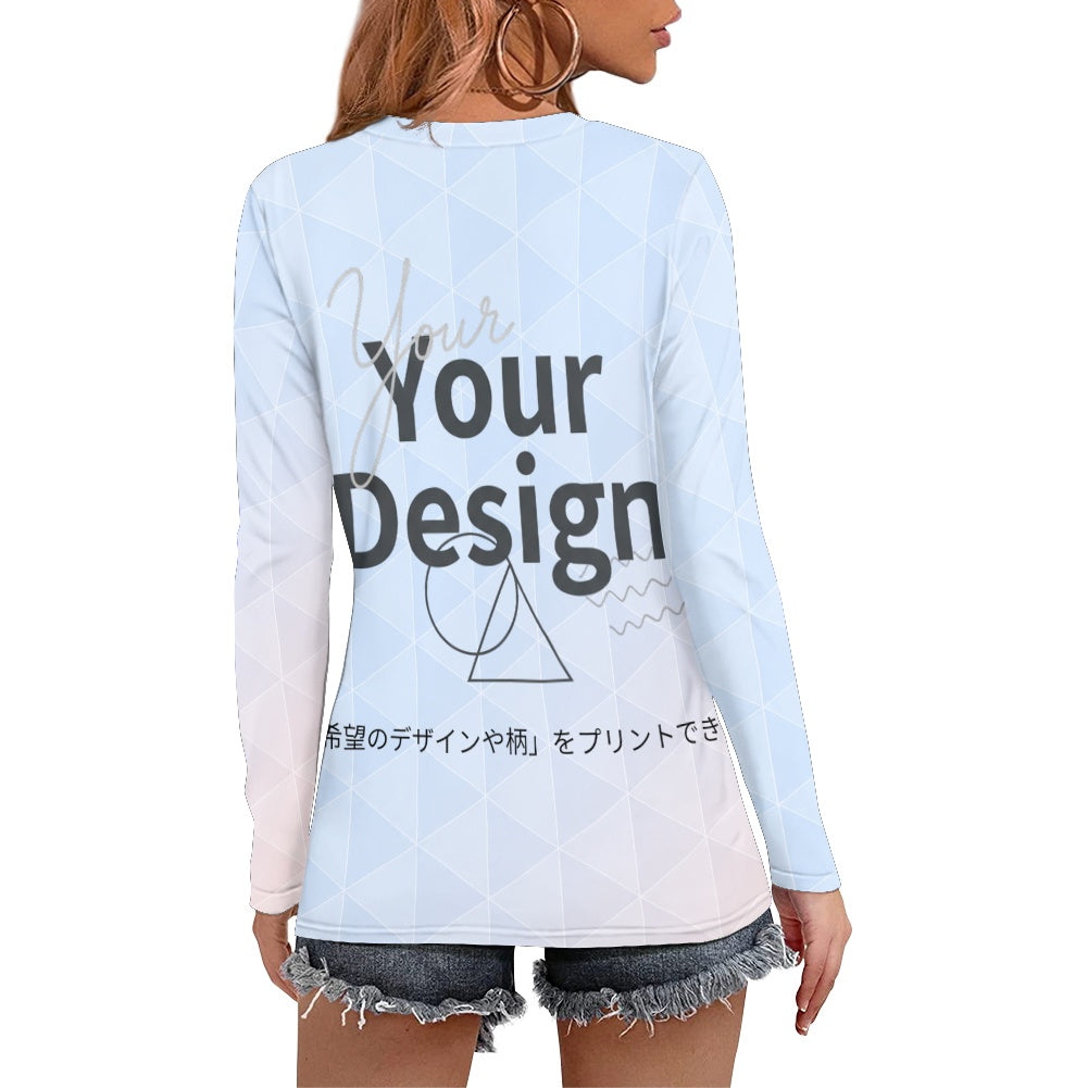 カスタムプリント レディース長袖Tシャツ | P28