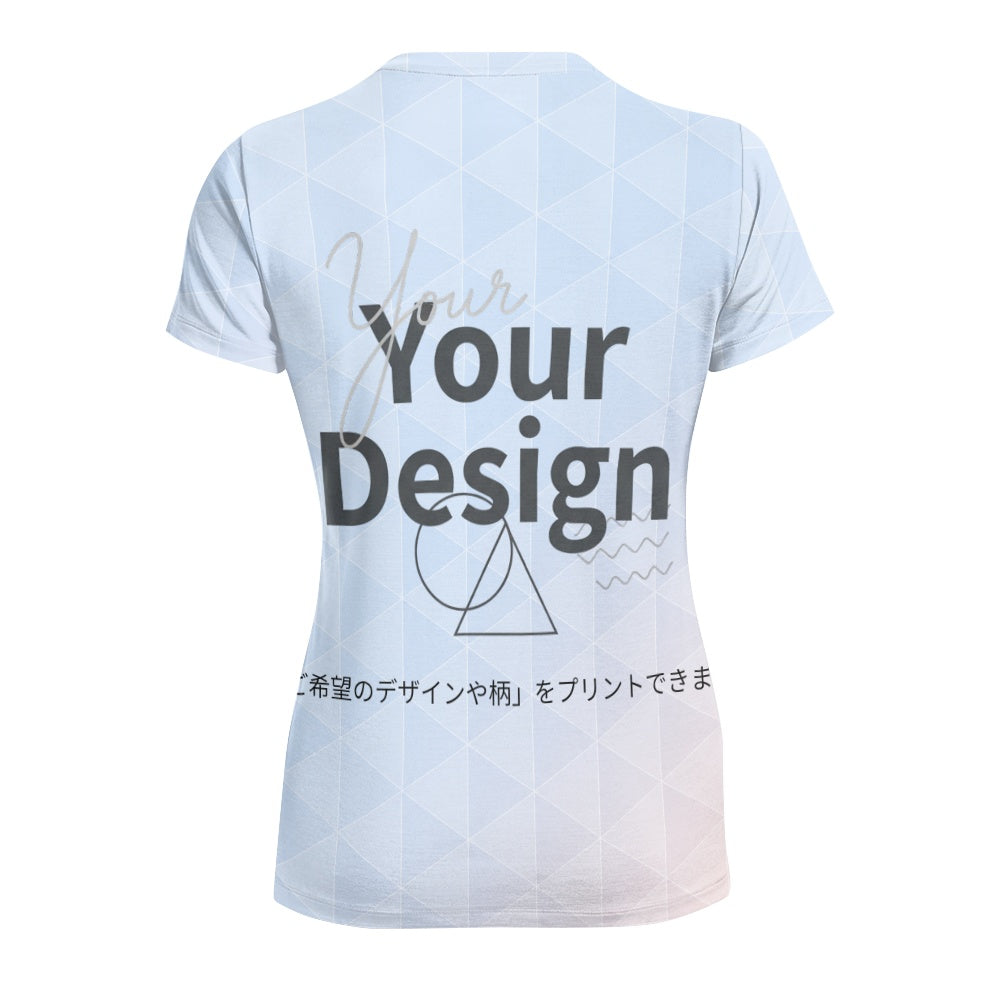 カスタムプリント レディースラウンドネックTシャツ | AZ13
