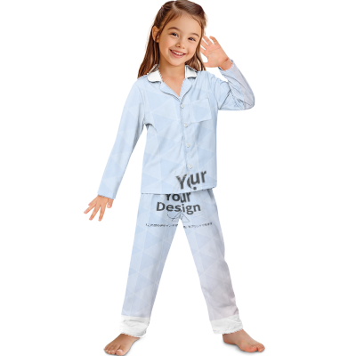 カスタムプリント キッズボタン長袖パジャマ | CZC53