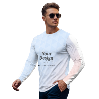 カスタムプリント メンズ長袖Tシャツ | OH2