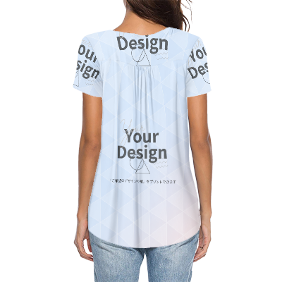 カスタムプリント カジュアル半袖Tシャツ | D35
