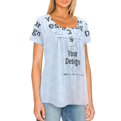 カスタムプリント カジュアル半袖Tシャツ | D35