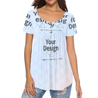 カスタムプリント カジュアル半袖Tシャツ | D35