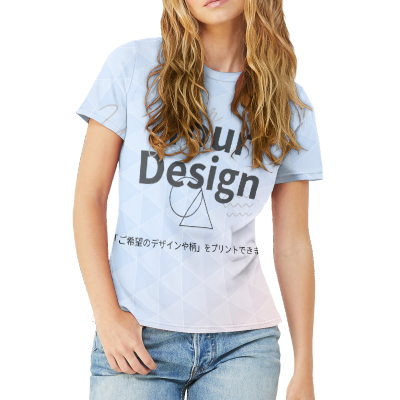 カスタムプリント レディース ラウンドネックTシャツ | AZ13