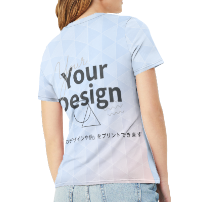 カスタムプリント レディース ラウンドネックTシャツ | AZ13