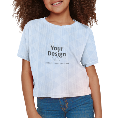 カスタムプリント ガールズクロップTシャツ | BZ96
