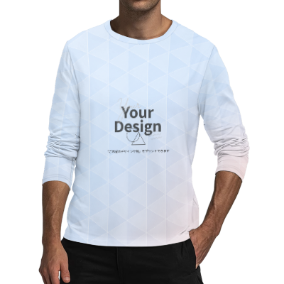 カスタムプリント メンズ長袖Tシャツ | HDFS011