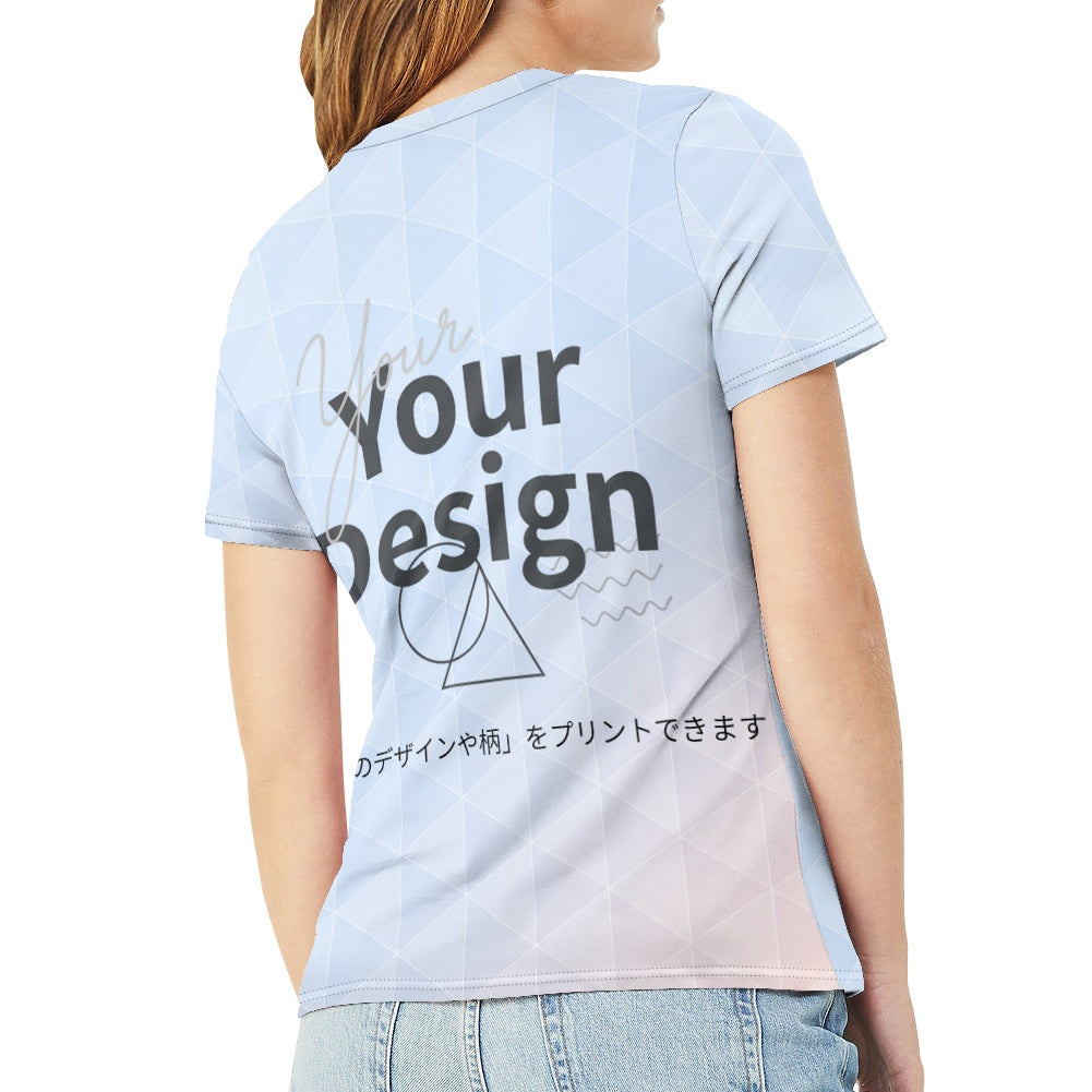 カスタムプリント レディースラウンドネックTシャツ | AZ13