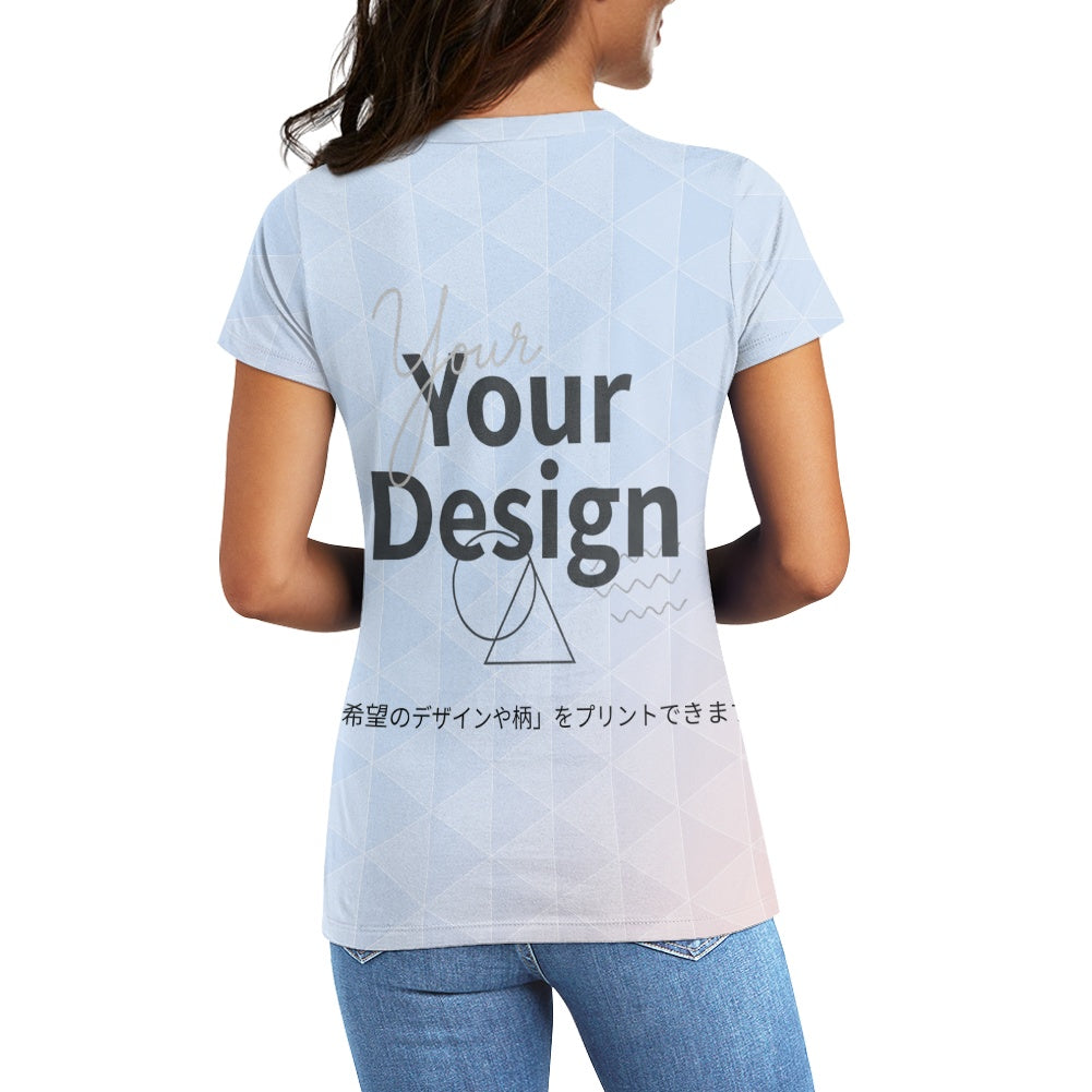 カスタムプリント レディースラウンドネックTシャツ | AZ13