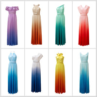 Garden Breeze TW003 グラデーション ツイスト＆ラップ インフィニティドレス9色[お取り寄せ商品]